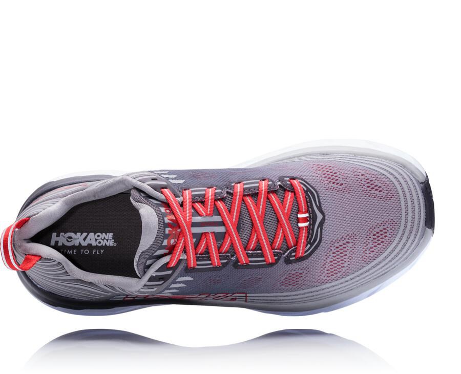 Hoka One One Hardloopschoenen Heren - Bondi 6 - Grijs - VK3265410